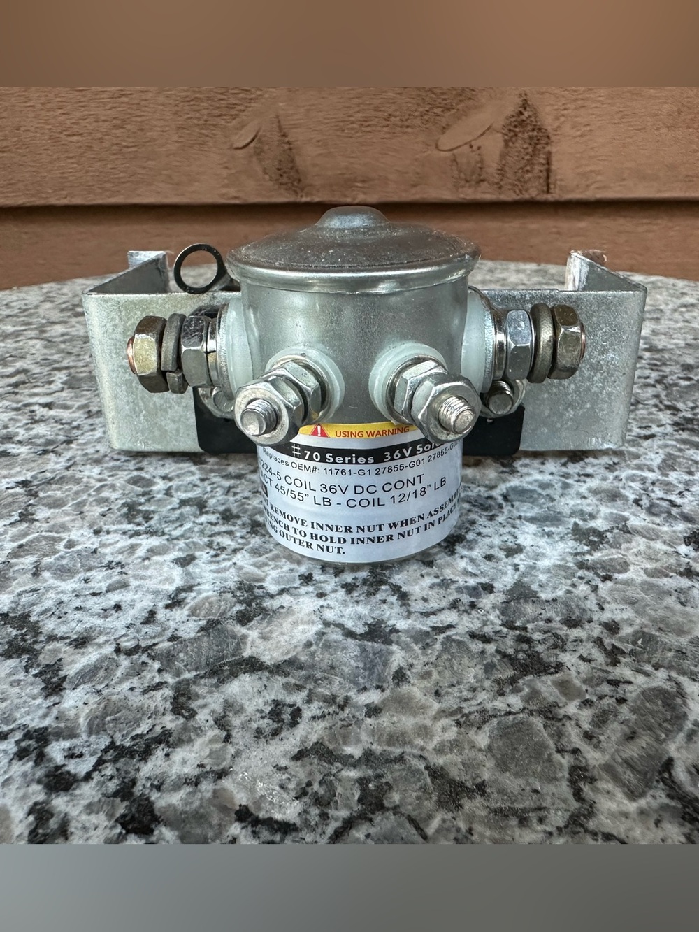 10LOL #70 Series Continuous Duty Solenoid Relay for
36 Volt